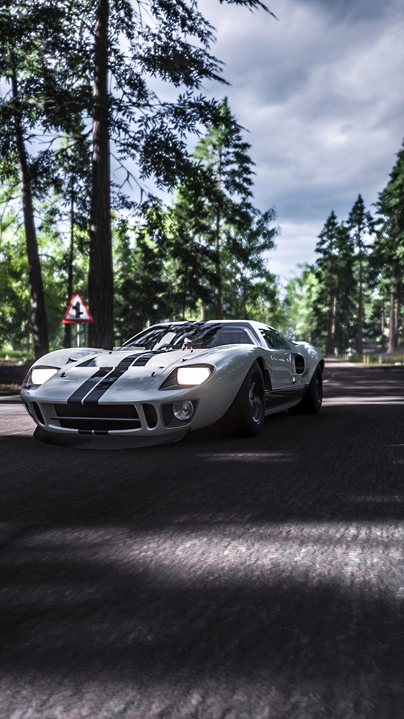 Ford GT40, carros, classic cars, nature, racing, HD phone wallpaper