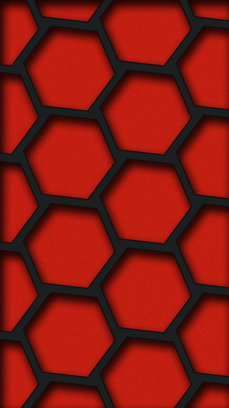HD red hexagons wallpapers | Peakpx