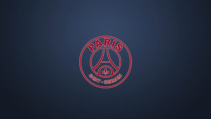 Paris Saint Germain Red Logo Blue Background PSG, HD wallpaper | Peakpx