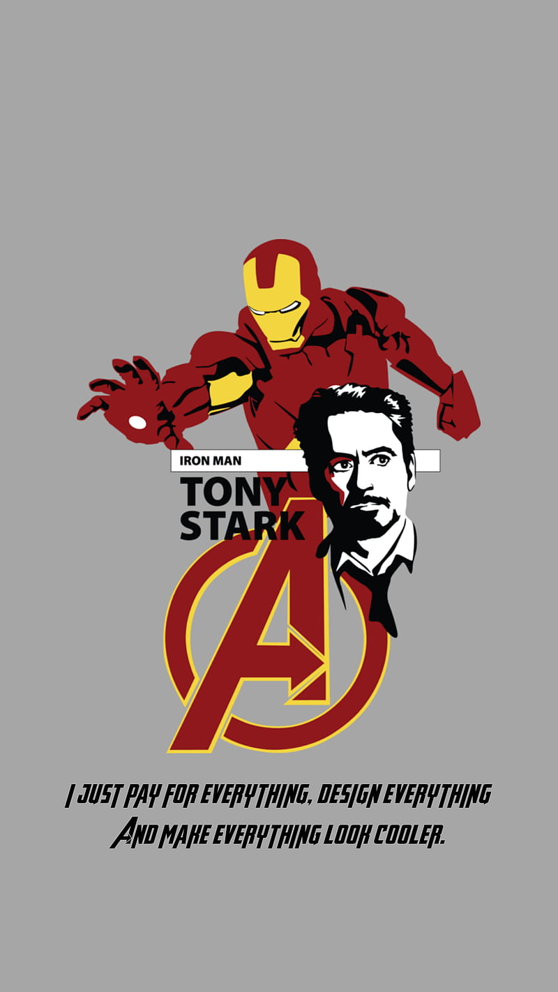 Iron Man, avengers, superheroe, tony stark, HD phone wallpaper