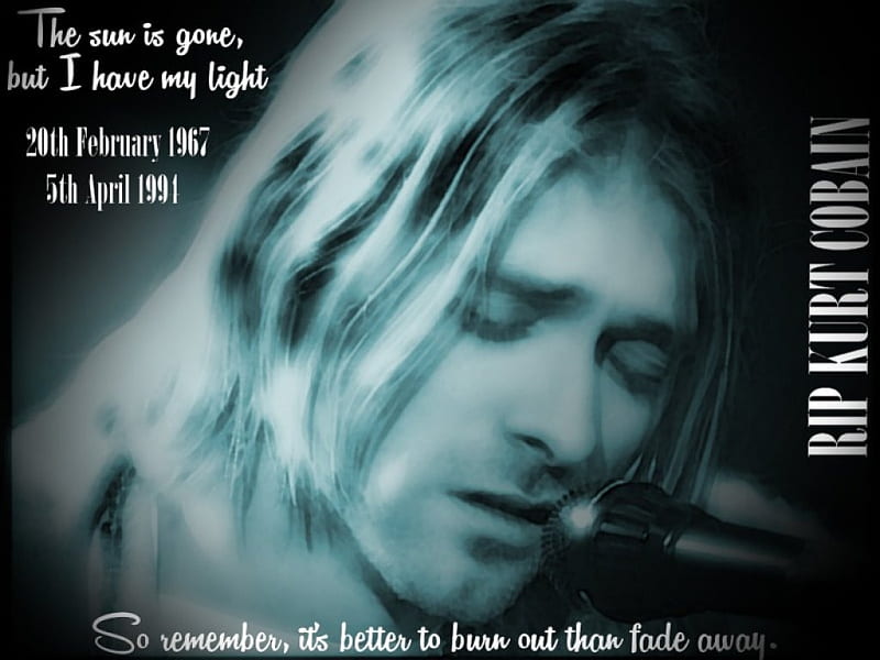 Kurt Cobain, sad, sings, Mtv, unplugged, HD wallpaper