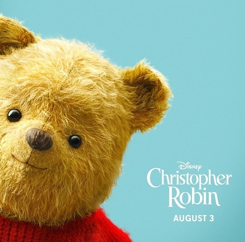 Christopher Robin 2018, poster, winnie the pooh, fantasy, movie, bear, toy, christopher robin, disney, HD wallpaper