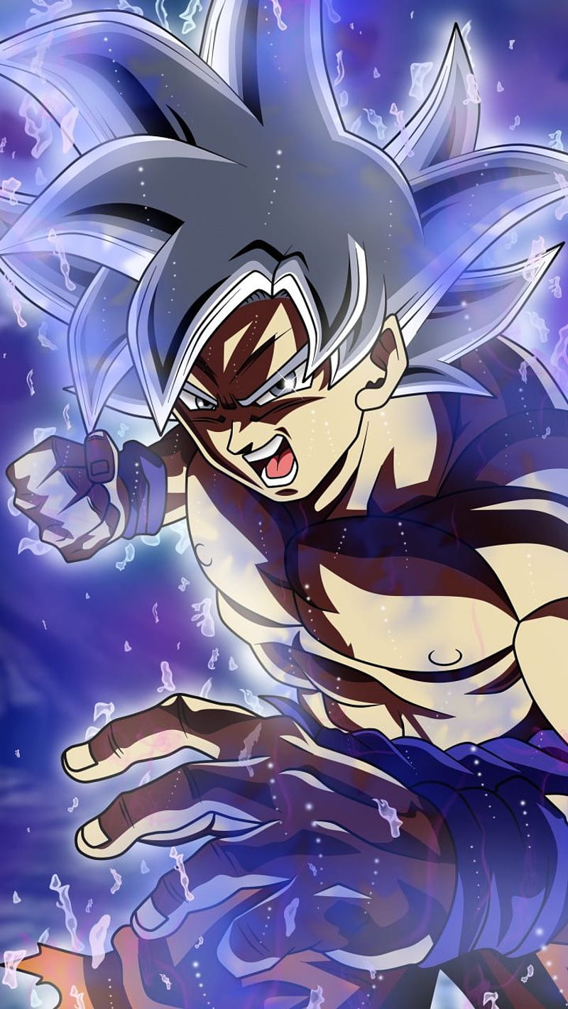 Goku ultra instinct , ultra instinct, purple, anime, HD phone wallpaper