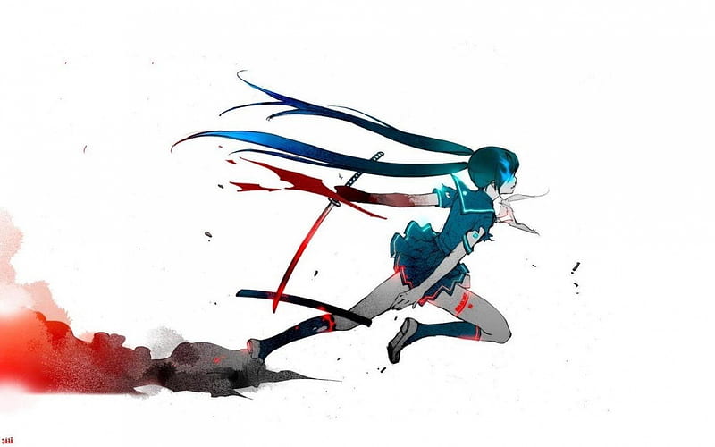3. "Blue-Haired Wrestler" by artist "Kazuo" - wide 4