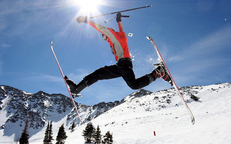 Ski Jump-sport theme graphy, HD wallpaper