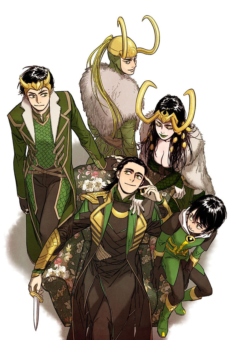 Marvel Loki, comics, kid loki, lady loki, mcu, HD phone wallpaper