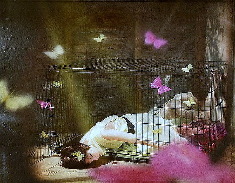 your spirit, spirit , cage, flight, dom, open, butterflies, white dress, woman, HD wallpaper