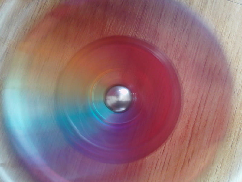 Redish Spinning Top, red, rainbow, spinning top, circle, HD wallpaper