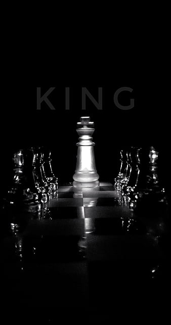 Blackking, black, chess, king, HD phone wallpaper