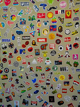 Sticker brand, apple, brands, funny, graffiti, hype, stickers, vans, HD  phone wallpaper | Peakpx