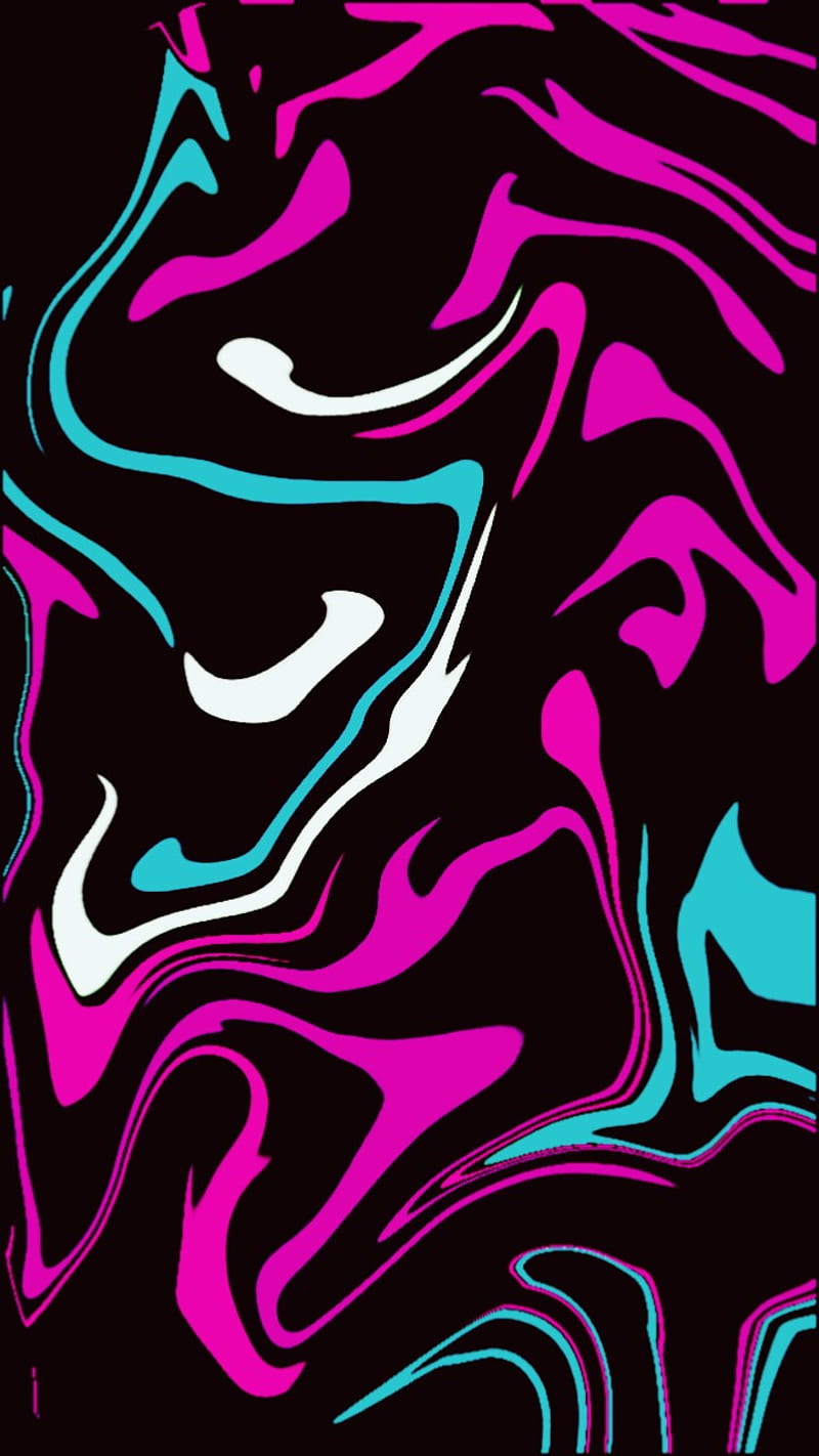 Black color full, abstract, black, print, purple, zebra, HD phone wallpaper