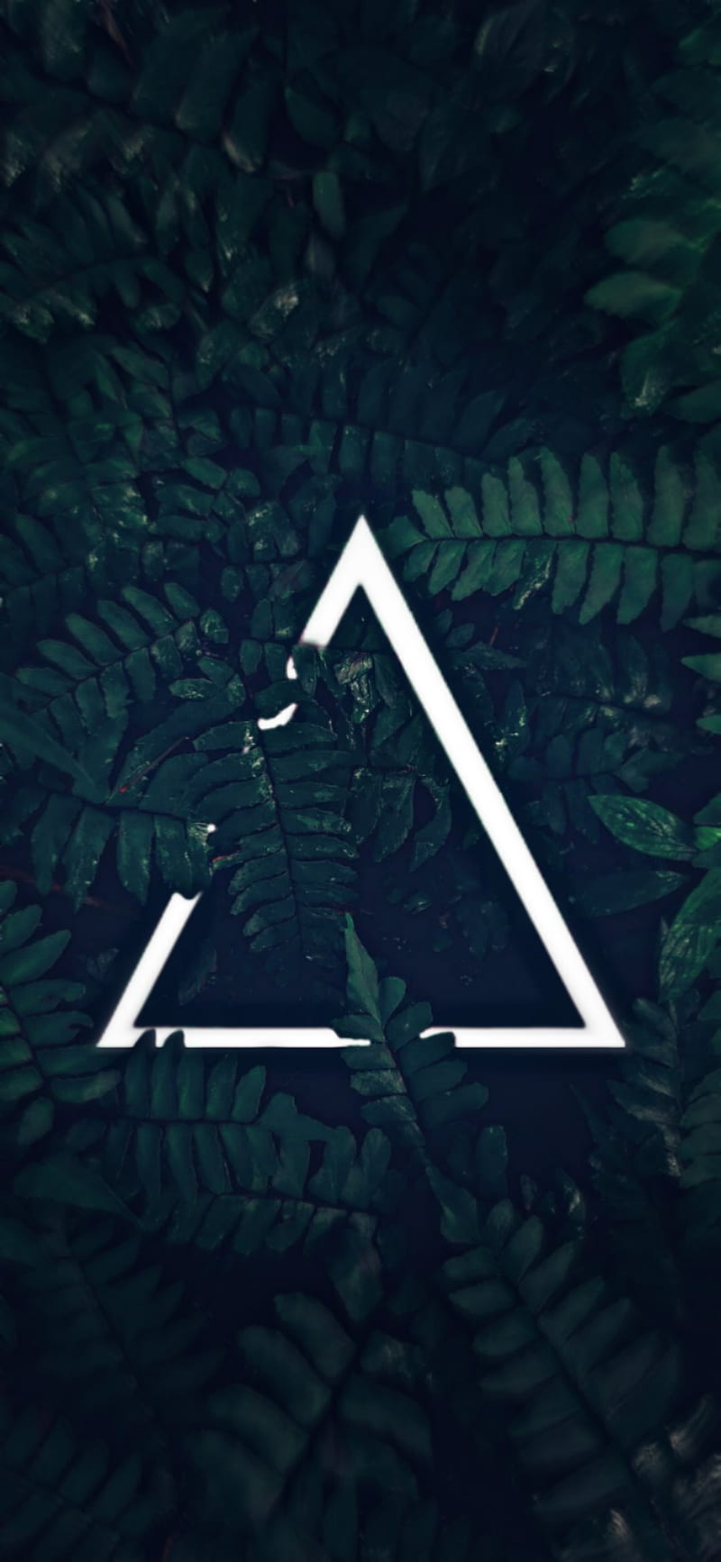 dark, abstract, logo, minimal, triangle, HD phone wallpaper