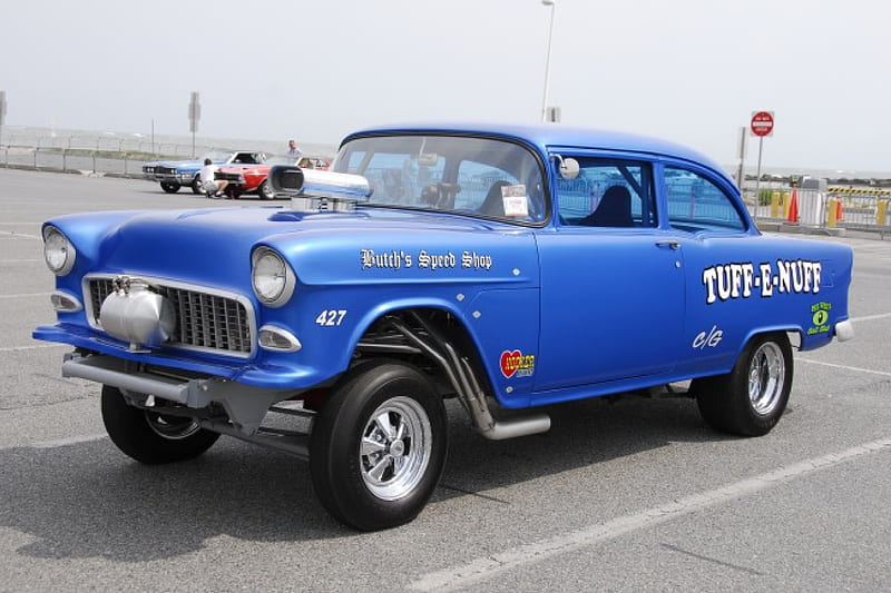 Gasser Gm Chevy Classic Blue Hd Wallpaper Peakpx