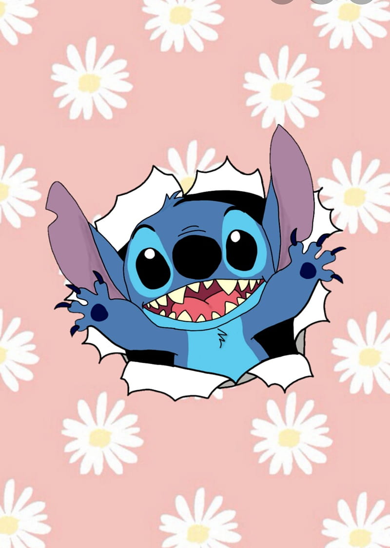 LINE Official Stickers  Stitch  Angel Example with GIF Animation