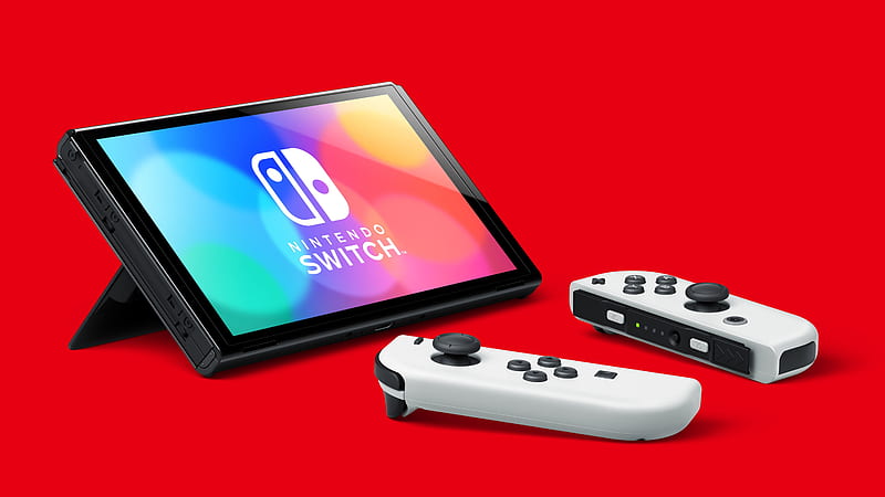 Nintendo Switch OLED, console, HD wallpaper