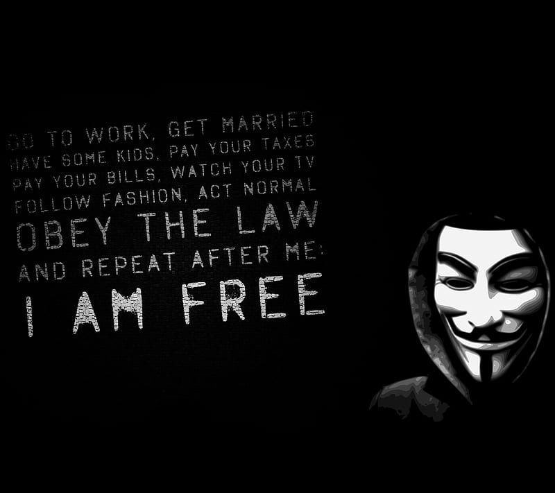 I AM , anonymous, quote, saying, HD wallpaper