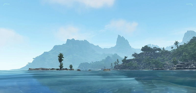 crysis, islands, green, sea, mountains, HD wallpaper