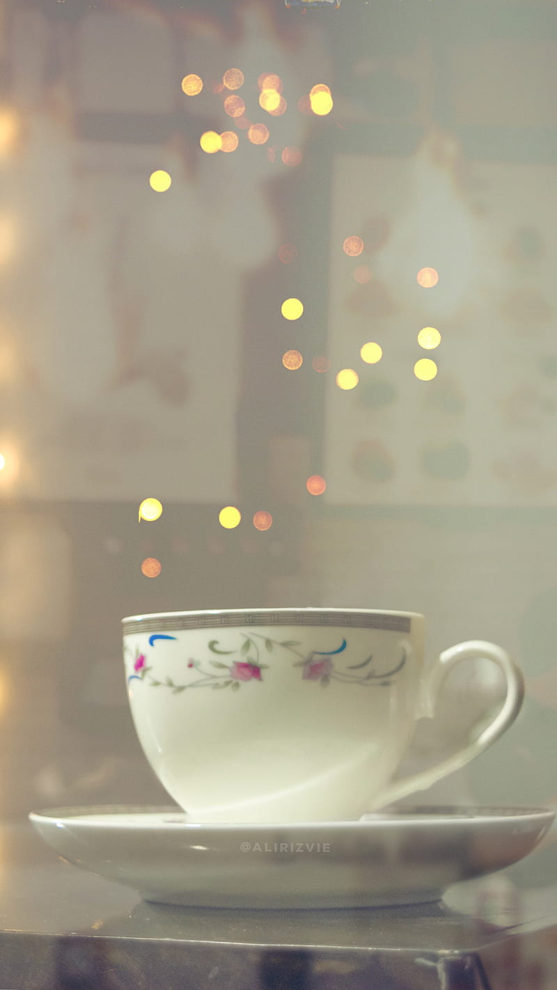 Winter love, coffee, cup, sad, shop, snow, snowfall, tea, HD phone wallpaper