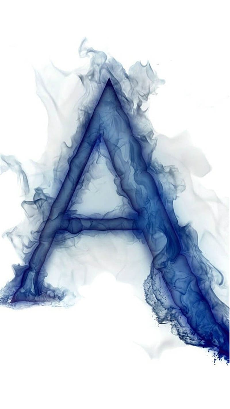 A Alphabet, blue fllame a, blue flame a, letter a, HD phone wallpaper