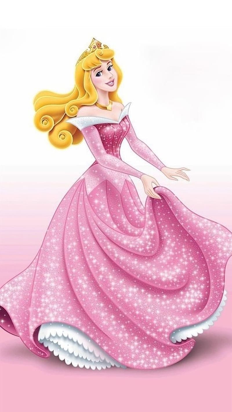 Disney Princess, Aurora In Pink Sparkle Dress, Aurora, Pink Sparkle Dress,  Animated, Hd Phone Wallpaper | Peakpx