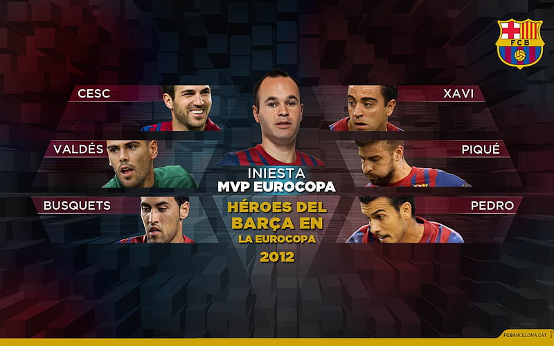 INIESTA EURO 2012 MVP-FC Barcelona Club, HD wallpaper