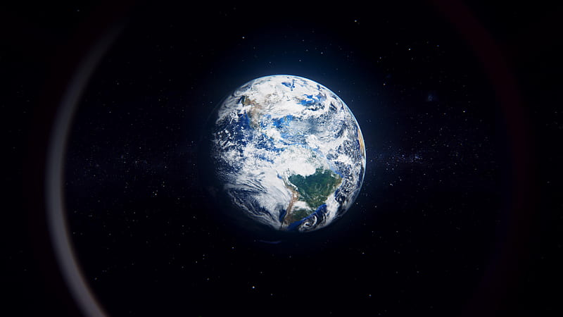 Earth View From Space , earth, space, HD wallpaper