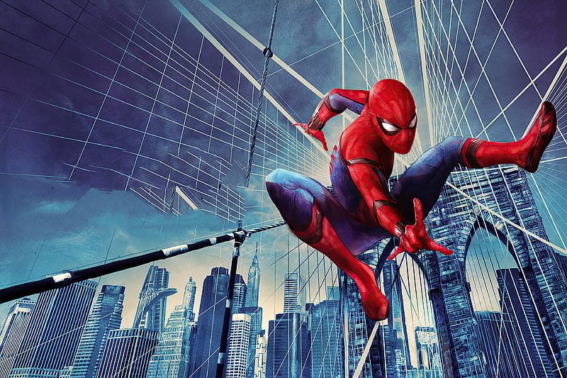 Spider Man Buddy, spiderman, superheroes, artwork, artist, HD wallpaper