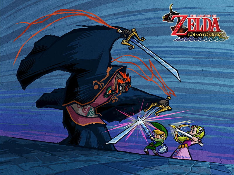 Zelda: Windwaker - Link Ganon, windwaker zelda link ganon nintendo gamecube, HD wallpaper