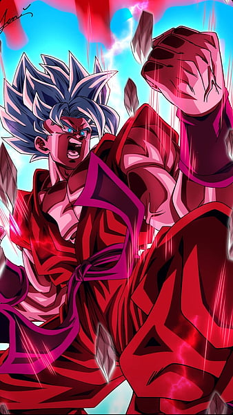 Download Kaioken Goku Firing Kamehameha Wave Wallpaper