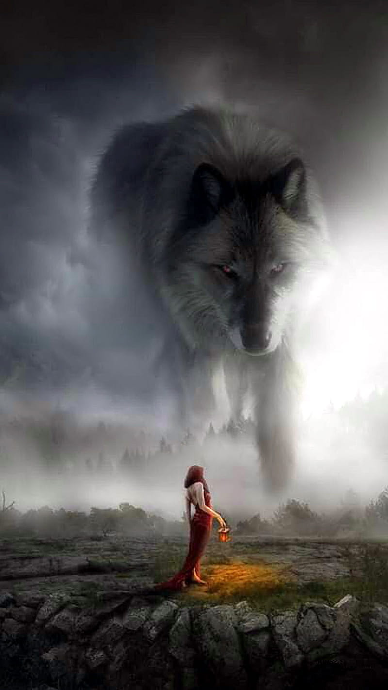 The Protector, animal, lone, prey, wolf, wolves, HD phone wallpaper
