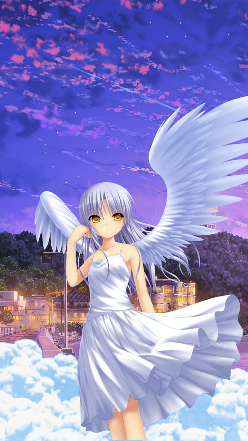 Angel Beats, angel, kanade, nakamura, otonashi, yuri, HD phone wallpaper