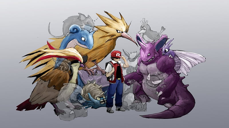 Pokémon Fanart - Red and Lapras