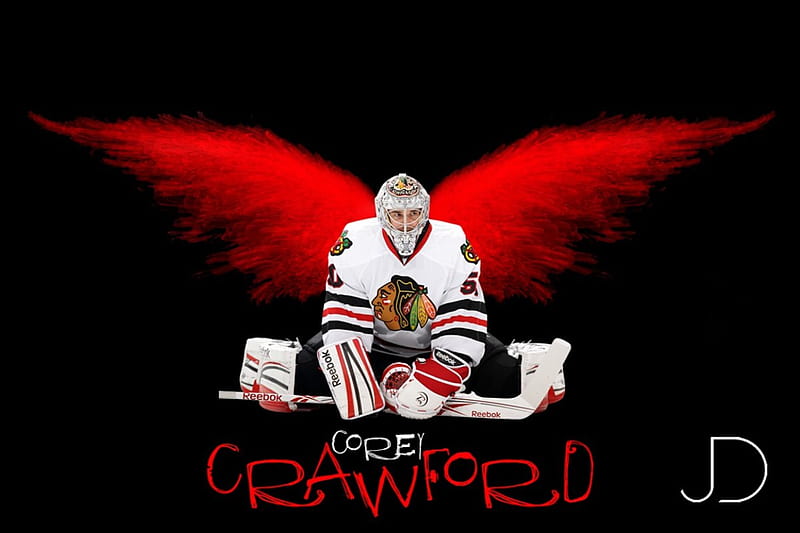 Corey Crawford, hockey, blackhawks, corey, crawford, chicago, goaltender, goalie, HD wallpaper