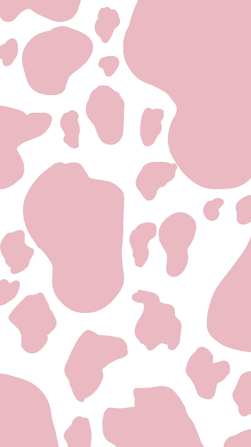 Cow print, pink, design, pattern, animal, baby pink, simple, cute, HD phone  wallpaper | Peakpx