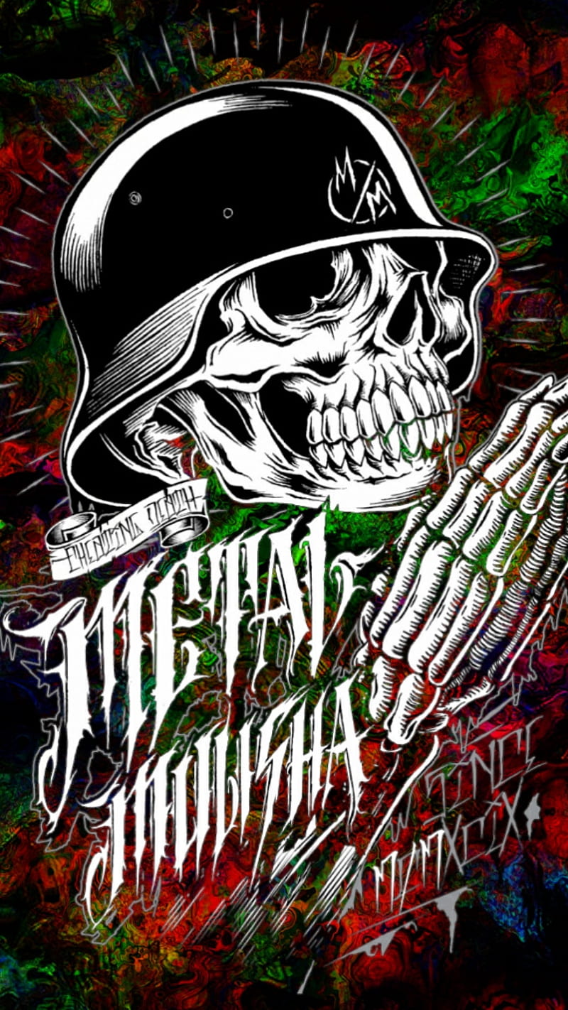 Metal Mulisha Wallpaper  Metal mulisha Logo wallpaper hd Rockabilly art