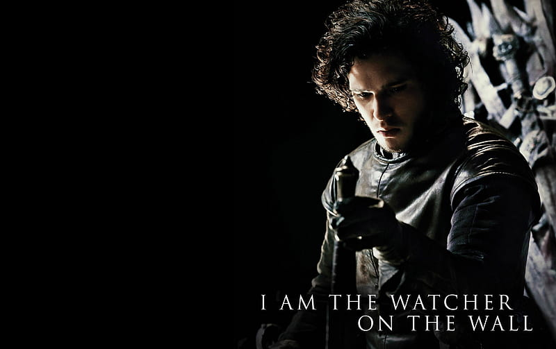 Game of Thrones - Jon Snow, westeros, game of thrones, show, tv show, tv series, Jon Snow, super, george r r martin, a song of ice and fire, hbo, medieval, entertainment, skyphoenixx1, the nights watch, great, HD wallpaper