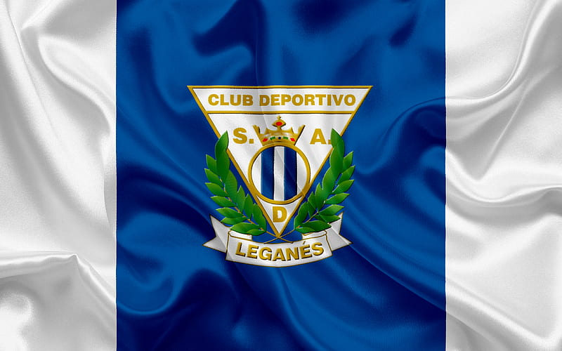 Leganes, football club, emblem, Leganes logo, La Liga, Spain, LFP, Spanish Football Championships, HD wallpaper
