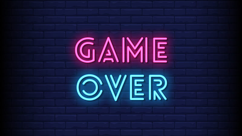 Game Over, game over, panda, HD phone wallpaper | Peakpx
