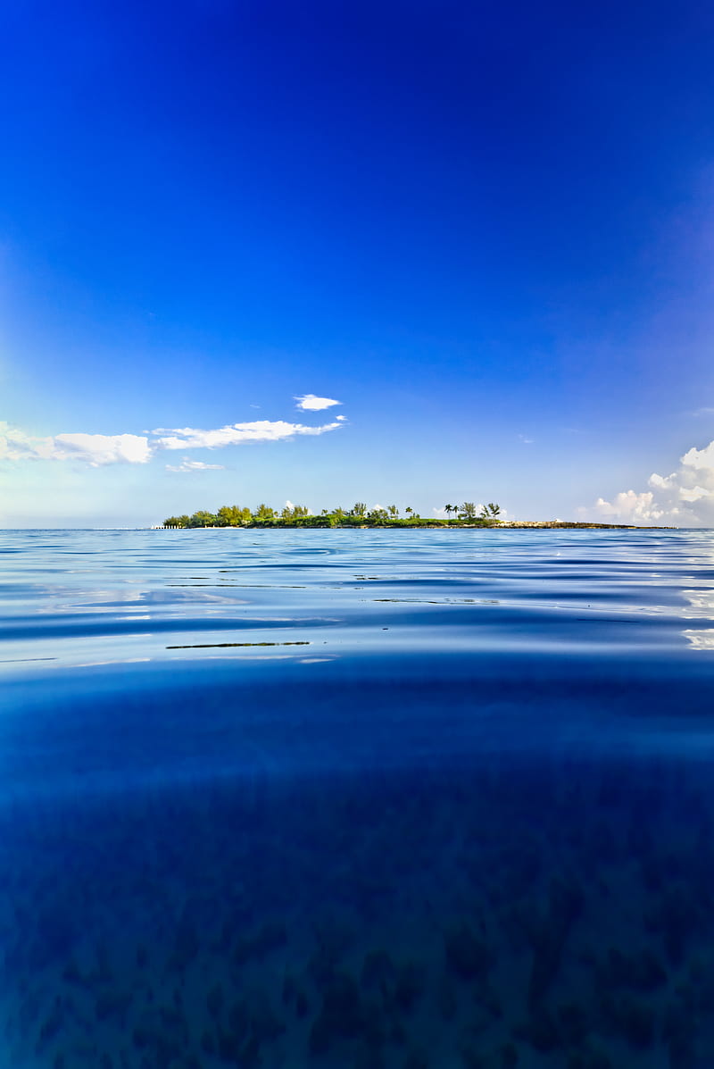 island, sea, tropical, water, shore, HD phone wallpaper