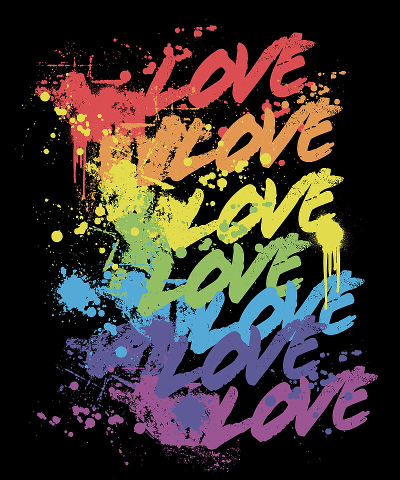 Love Pride Painted, gay, human, iCreate, proud, rainbow, HD phone wallpaper