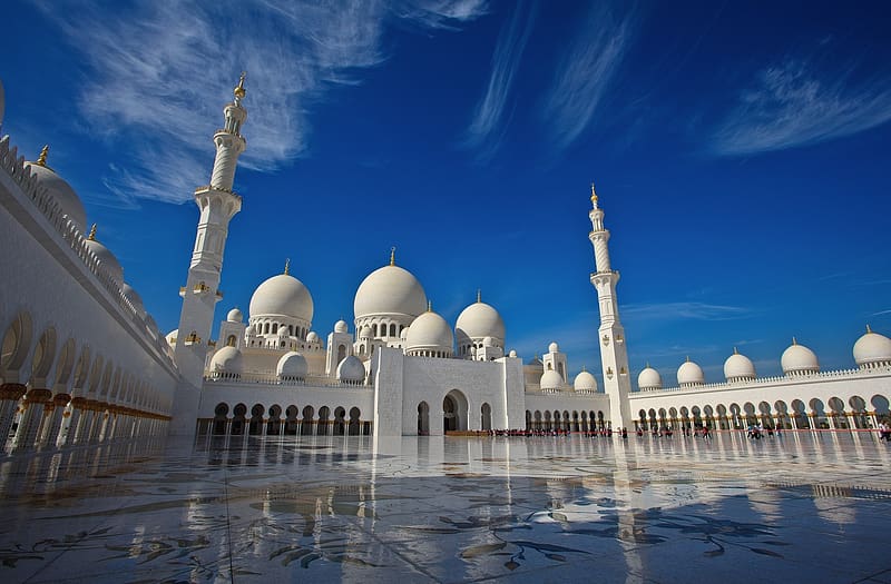 United Arab Emirates, Abu Dhabi, Religious, Sheikh Zayed Grand Mosque, Mosques, HD wallpaper