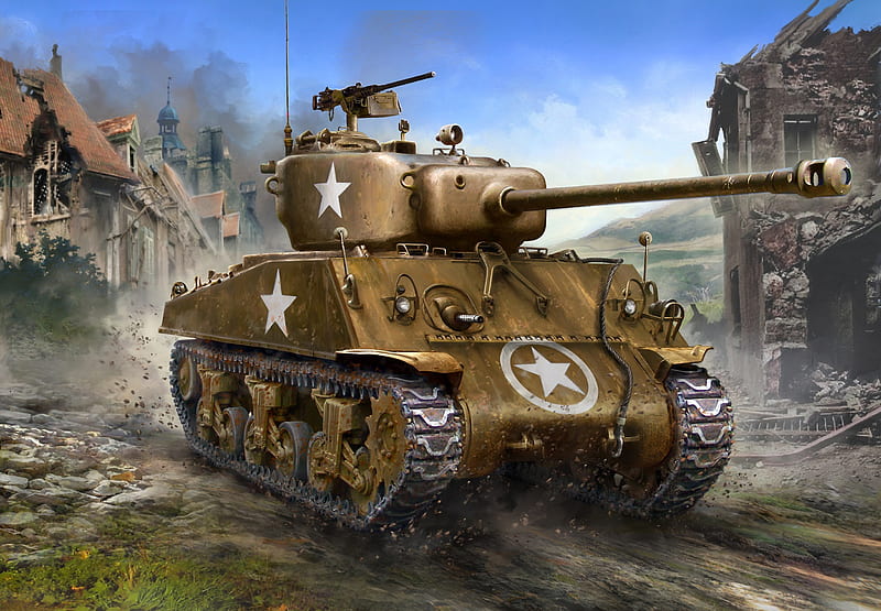 Tanks, M4 Sherman, Tank, HD wallpaper