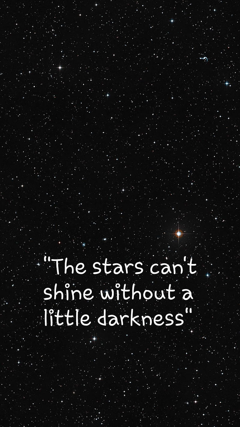 Stars quote , quotes, galaxy, shine, darkness, HD phone wallpaper