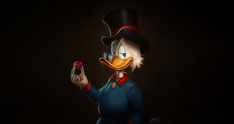 Donald Duck, donald-duck, cartoons, artist, artwork, digital-art, HD wallpaper
