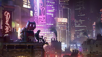 Sci-Fi Cyberpunk City 4K Wallpaper #108