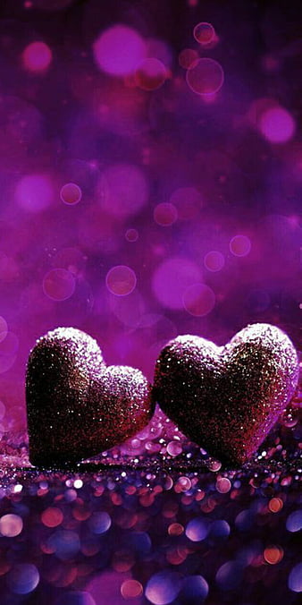 Heart, glitter, love, HD phone wallpaper