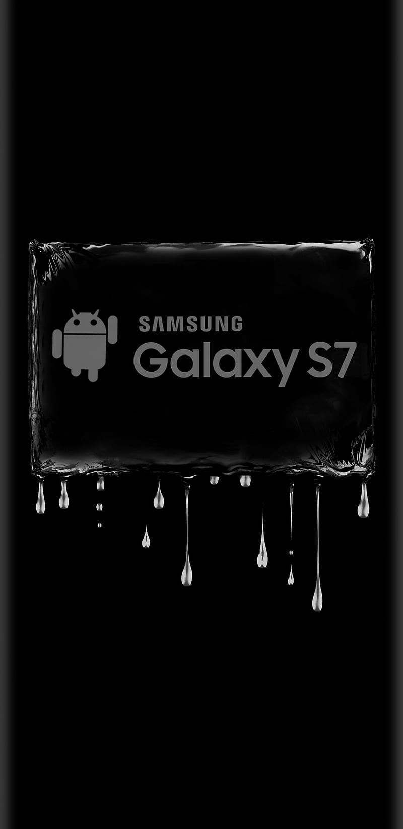 Samsung Galaxy S7, android, black, logo, HD phone wallpaper