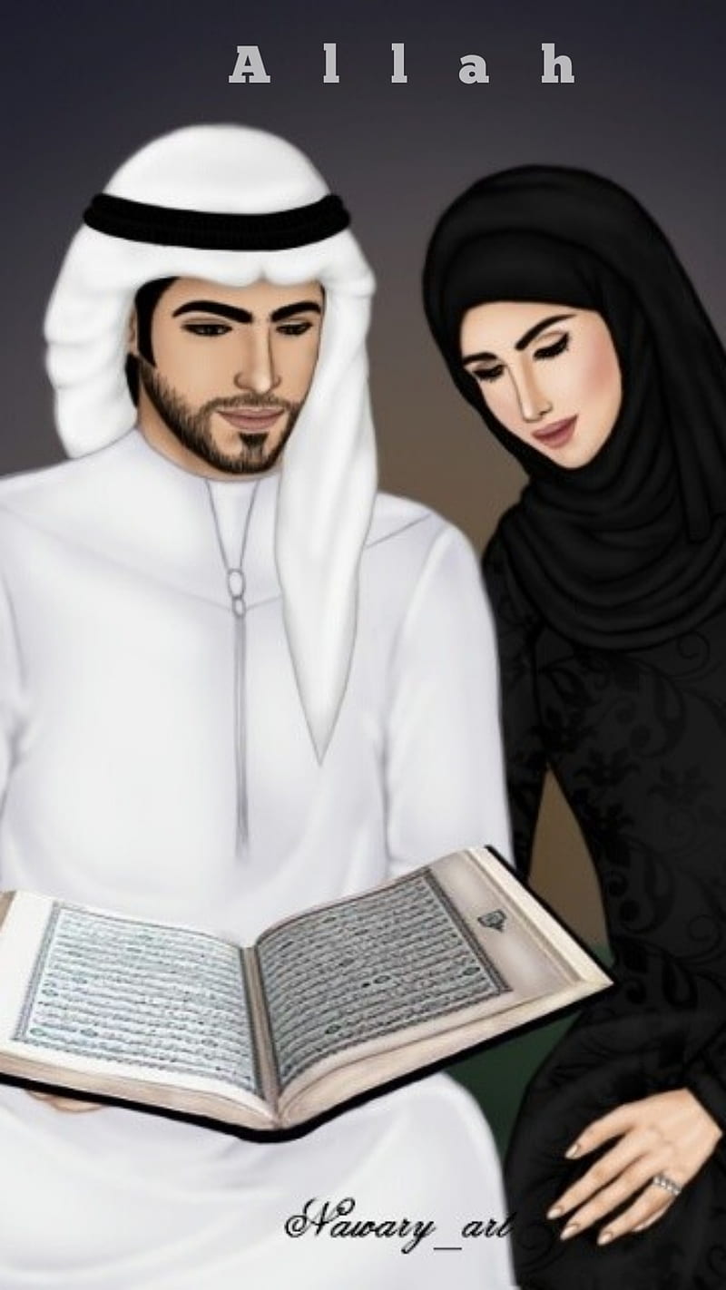 Muslim Couples, allah, animated, anime, couple, islamic, love, merriage,  muhammad, HD phone wallpaper | Peakpx