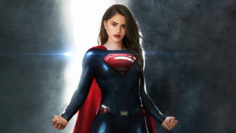 Sashacalle As Supergirl , supergirl, superheroes, artist, artwork, digital-art, sasha-calle, HD wallpaper