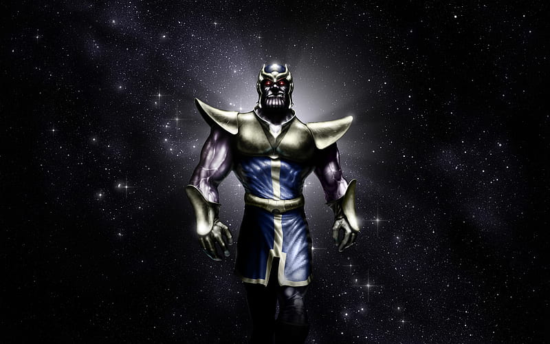 Thanos Artwork, thanos, supervillain, marvel, HD wallpaper